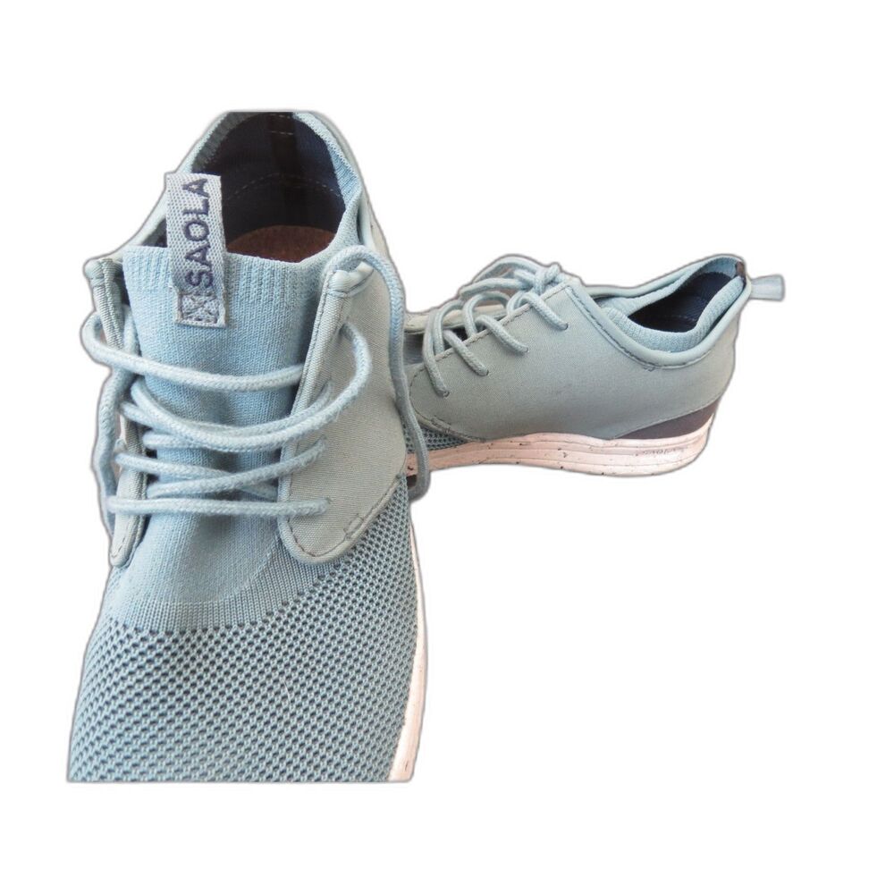 Saola Semnoz II Eco-Friendly Knit Sneaker Blue Women's Size 9.5 EUC - Picture 10 of 14